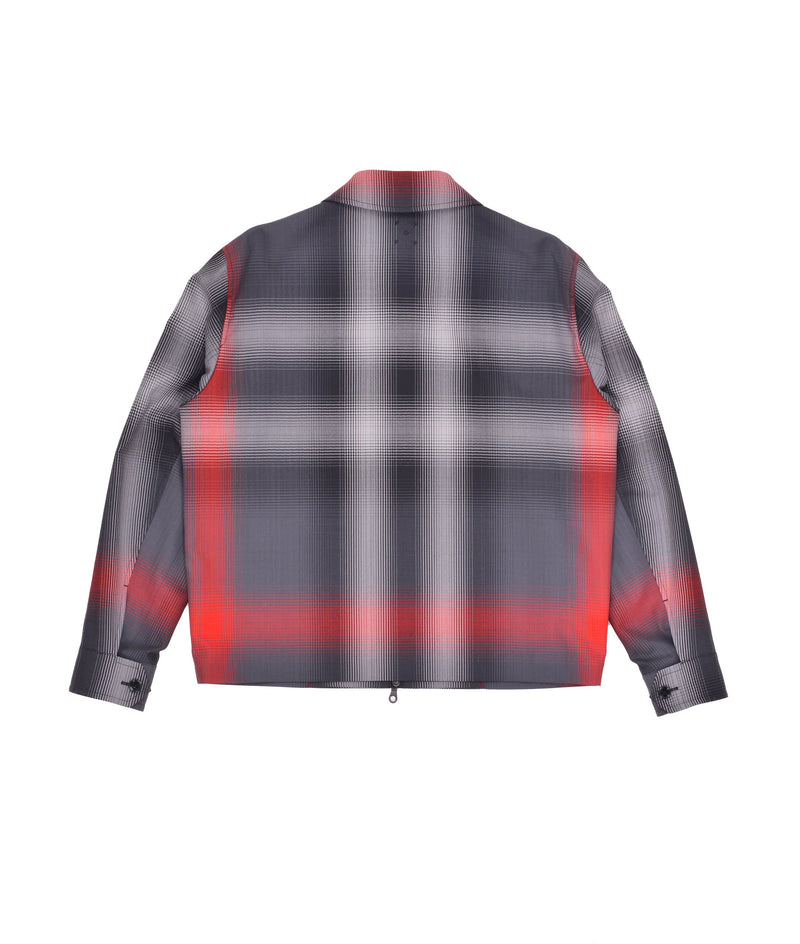 Burberry & Pop Wool Harrington Jacket Blurred Check