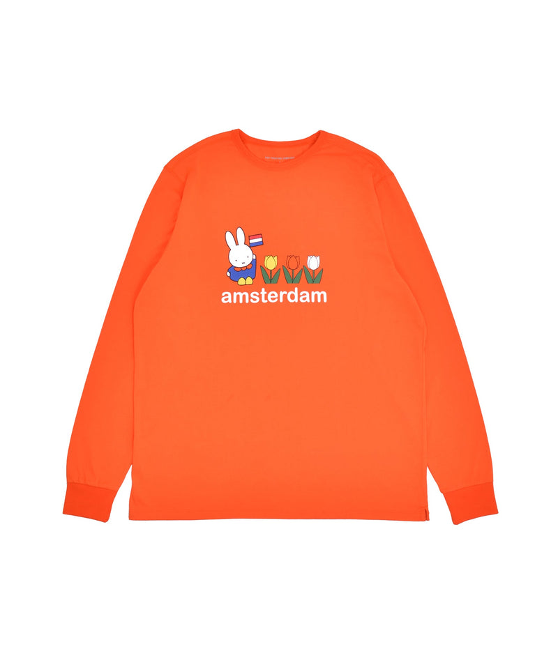 Pop & Miffy Amsterdam Longsleeve T-Shirt Orange
