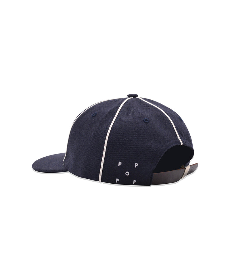 Pop O 6 Panel Hat Navy/White