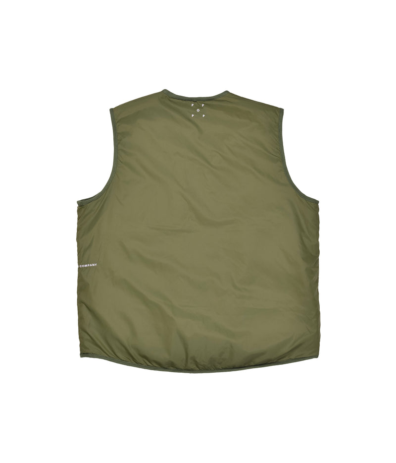 Pop Harold Reversible Vest Hunting Green