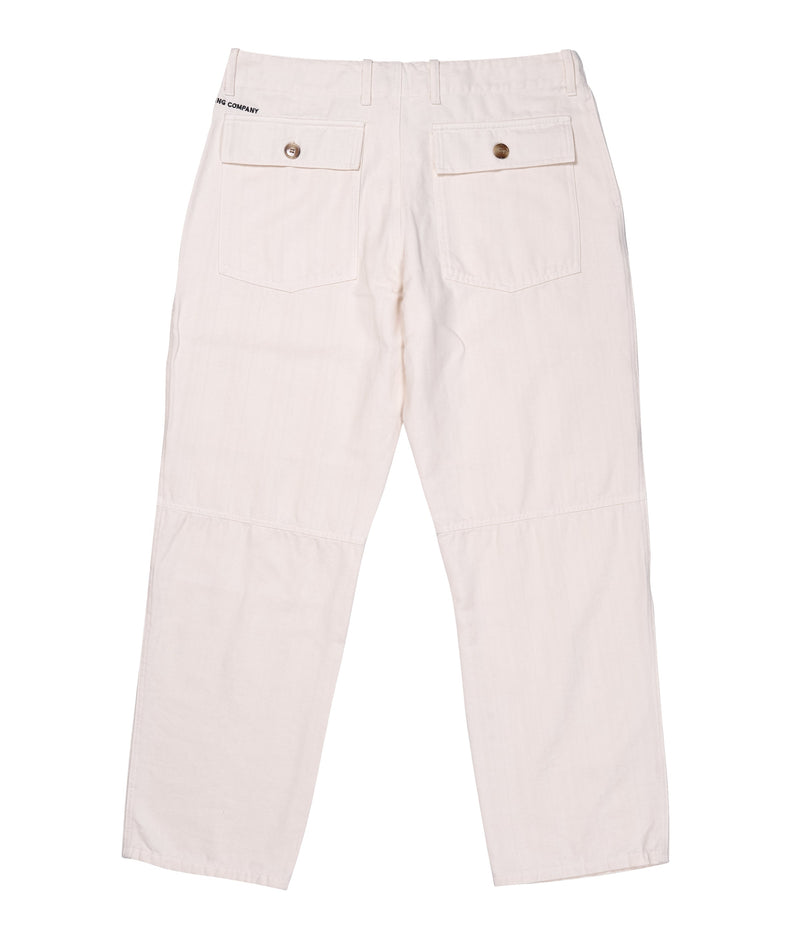 Pop Phatique Farm Pants Off White