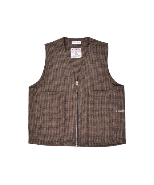 Featured Product Image Of Pop Wizard Vest Harris Tweed Brown