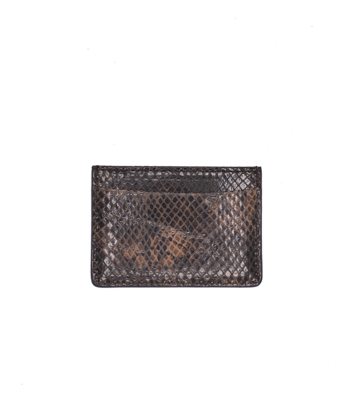 Pop Snakeskin Leather Cardholder