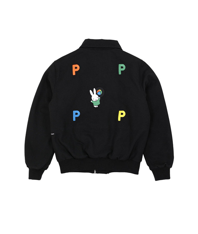 Pop & Miffy Varsity Jacket Black