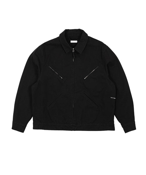 Featured Product Image Of Pop Full Zip Jacket Black Washed Canvas