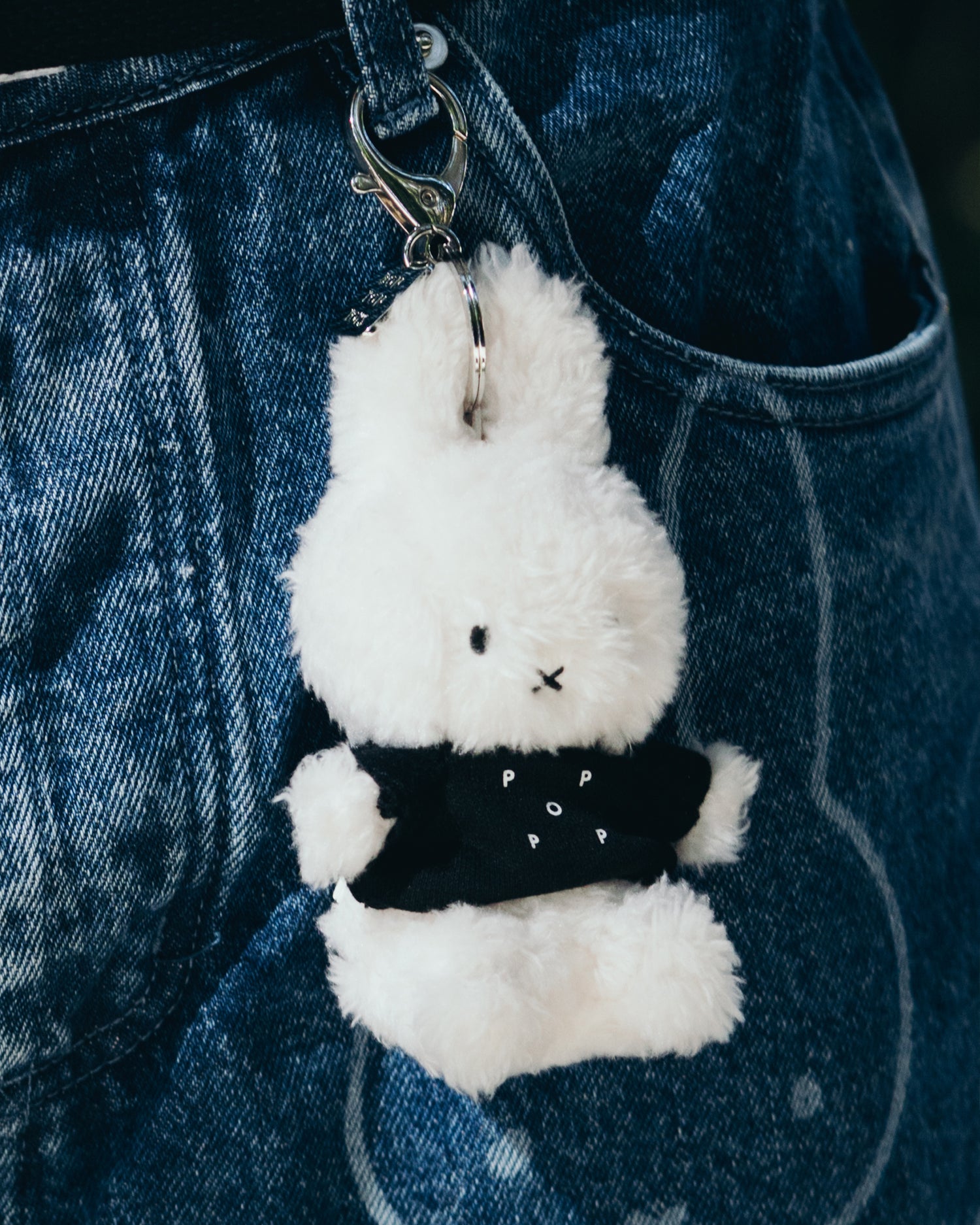 Miffy & Pop Fuzzy Keychain