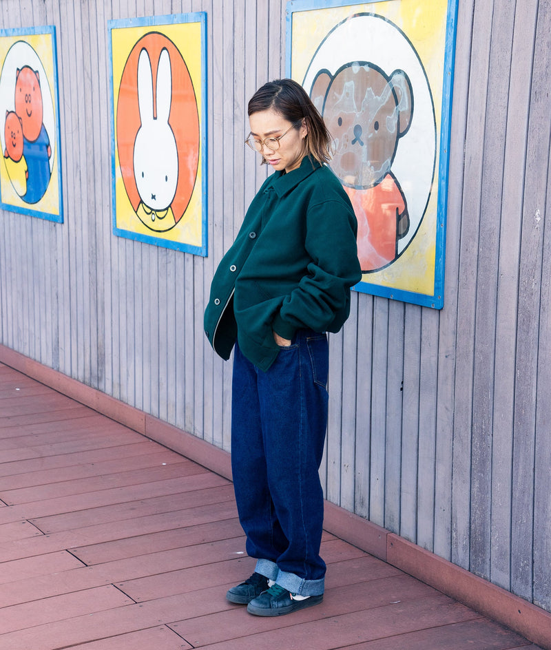 Pop & Miffy Varsity Jacket Dark Green