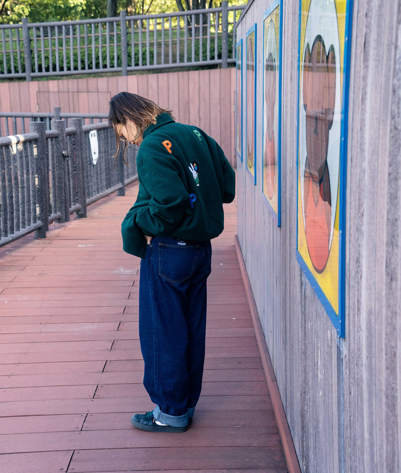 Pop & Miffy Varsity Jacket Dark Green