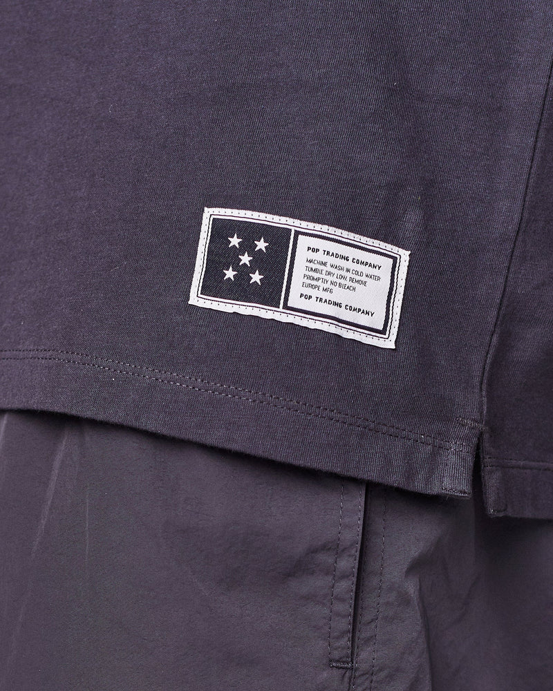 Pop Keenan T-Shirt Charcoal/Pepper Red