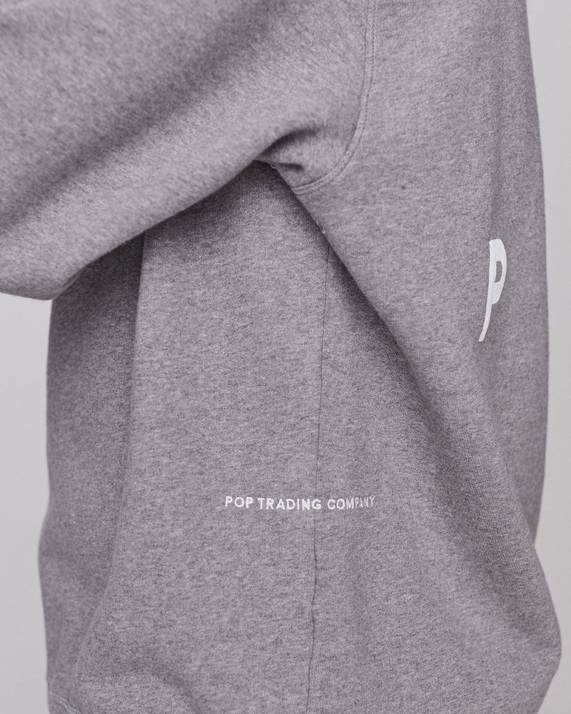 Pop Logo Crewneck Sweat Heather Grey