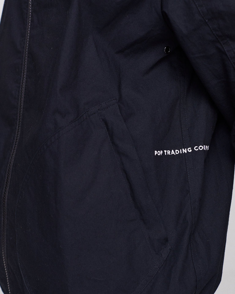 Pop Simple Hooded Jacket Black