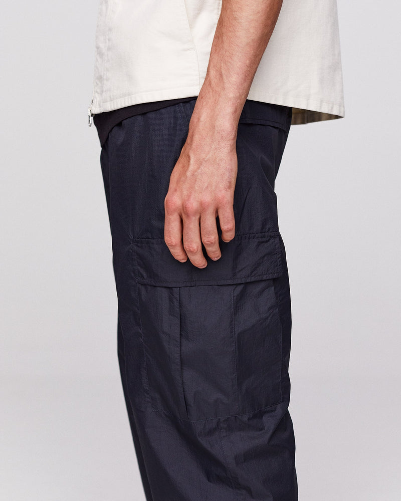 Pop Cargo Trackpants Black Mini Ripstop