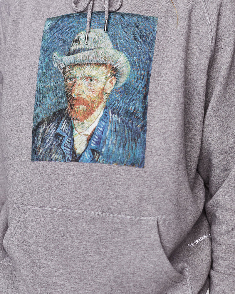 Pop Van Gogh Hooded Sweat Heather Grey