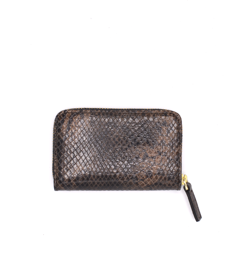 Pop Snakeskin Leather Wallet