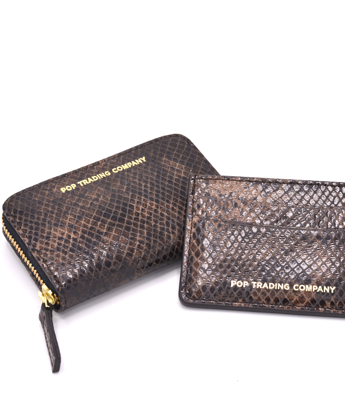 Pop Snakeskin Leather Wallet