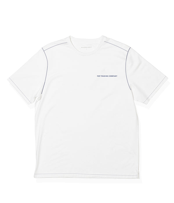 Pop Training Company Logo T-Shirt White/Navy
