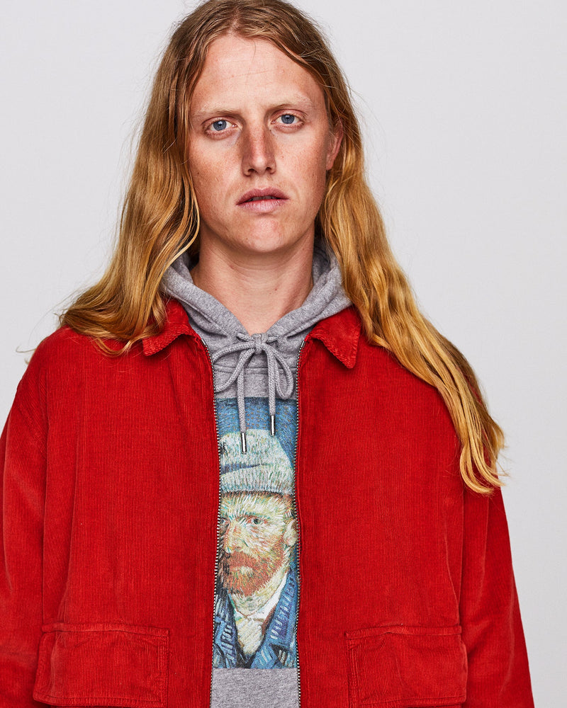 Pop Van Gogh Hooded Sweat Heather Grey