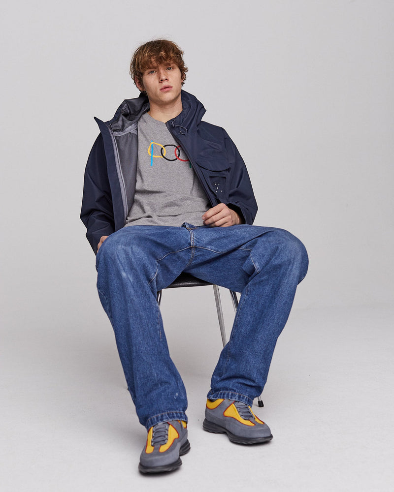 Pop Ringer T-Shirt Heather Grey