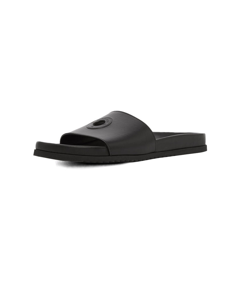 Burberry & Pop Sharktooth Slides Black
