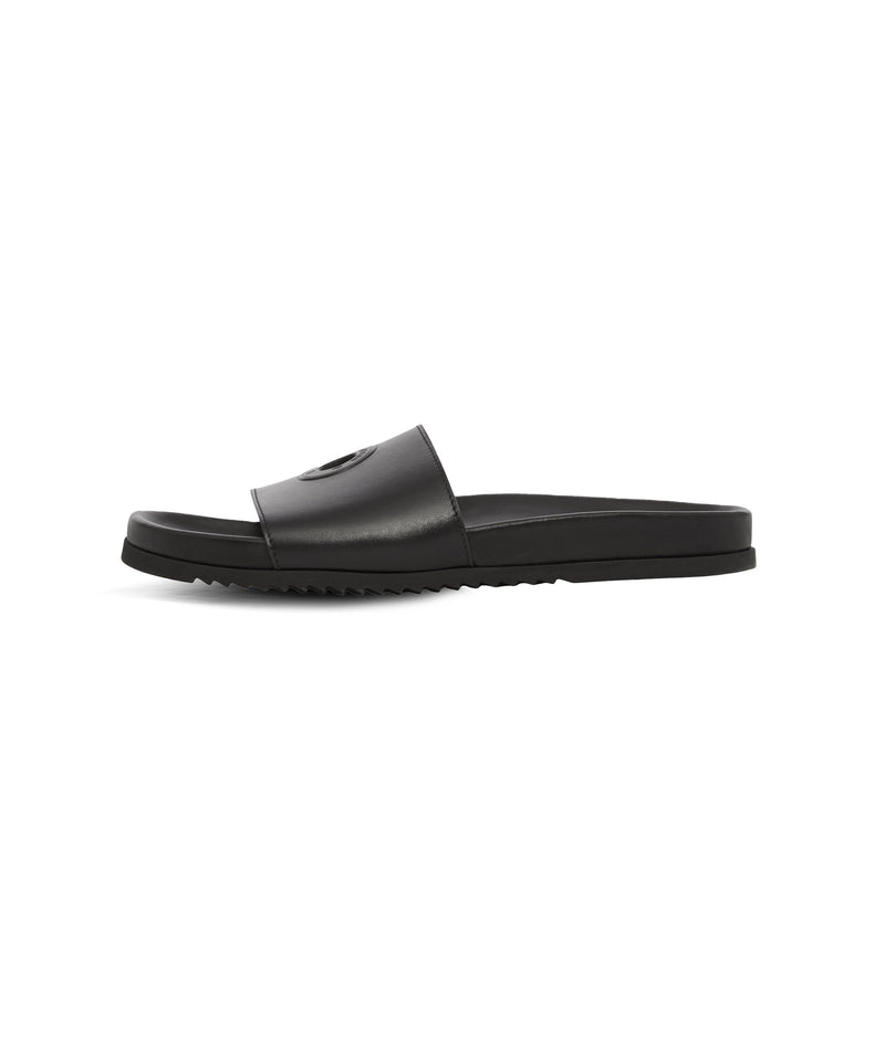 Burberry & Pop Sharktooth Slides Black
