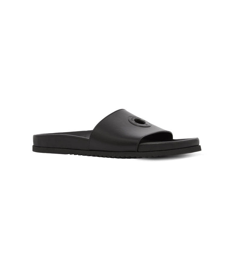 Burberry & Pop Sharktooth Slides Black