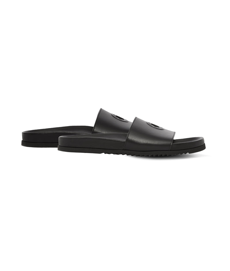 Burberry & Pop Sharktooth Slides Black