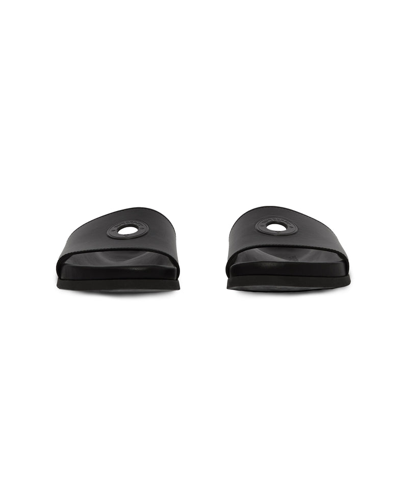 Burberry & Pop Sharktooth Slides Black