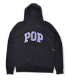 Pop Arch Logo Hooded Sweat Black