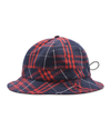Pop Bell Hat Red/Navy Plaid