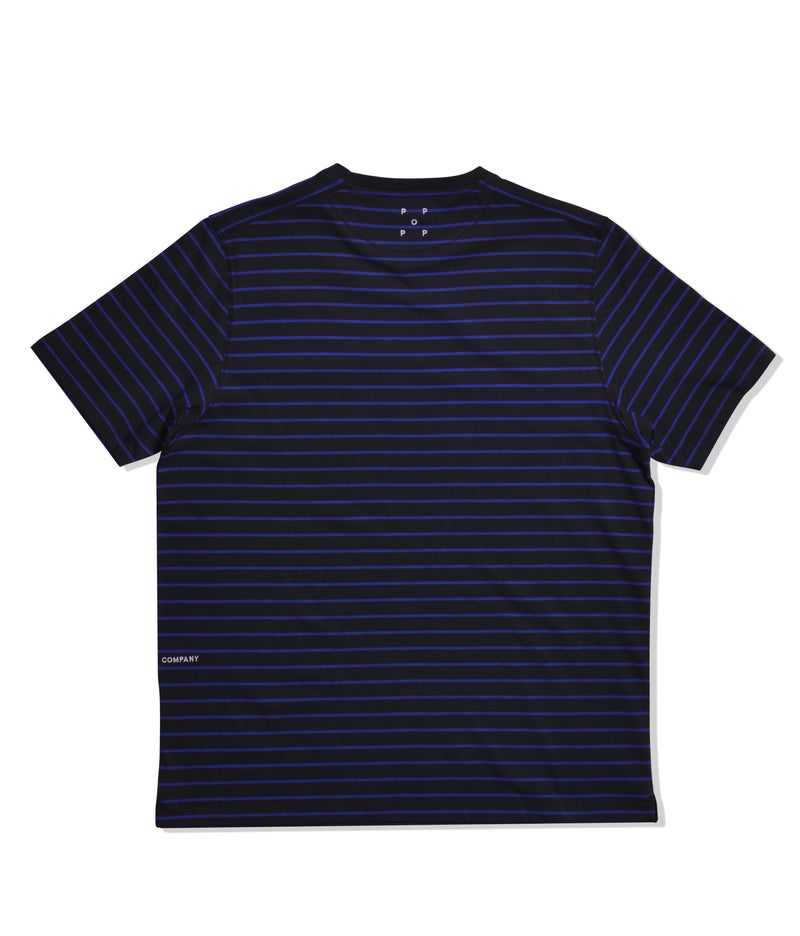 Pop Casper Stripe Pocket T-Shirt Anthracite/Grape