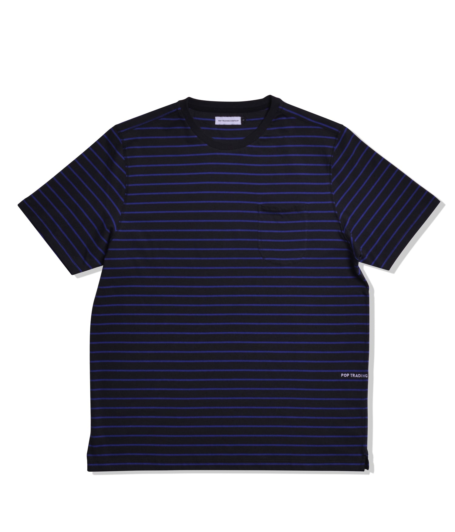 Pop Casper Stripe Pocket T-Shirt Anthracite/Grape