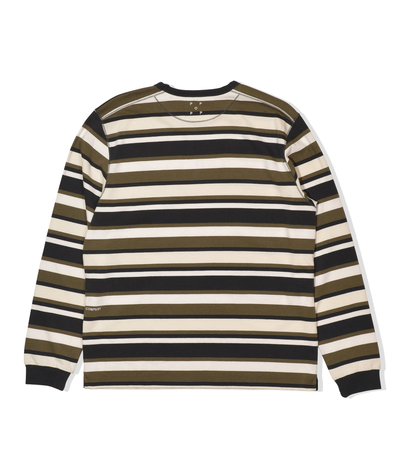 Pop Co Striped Longsleeve T-Shirt Multicolour