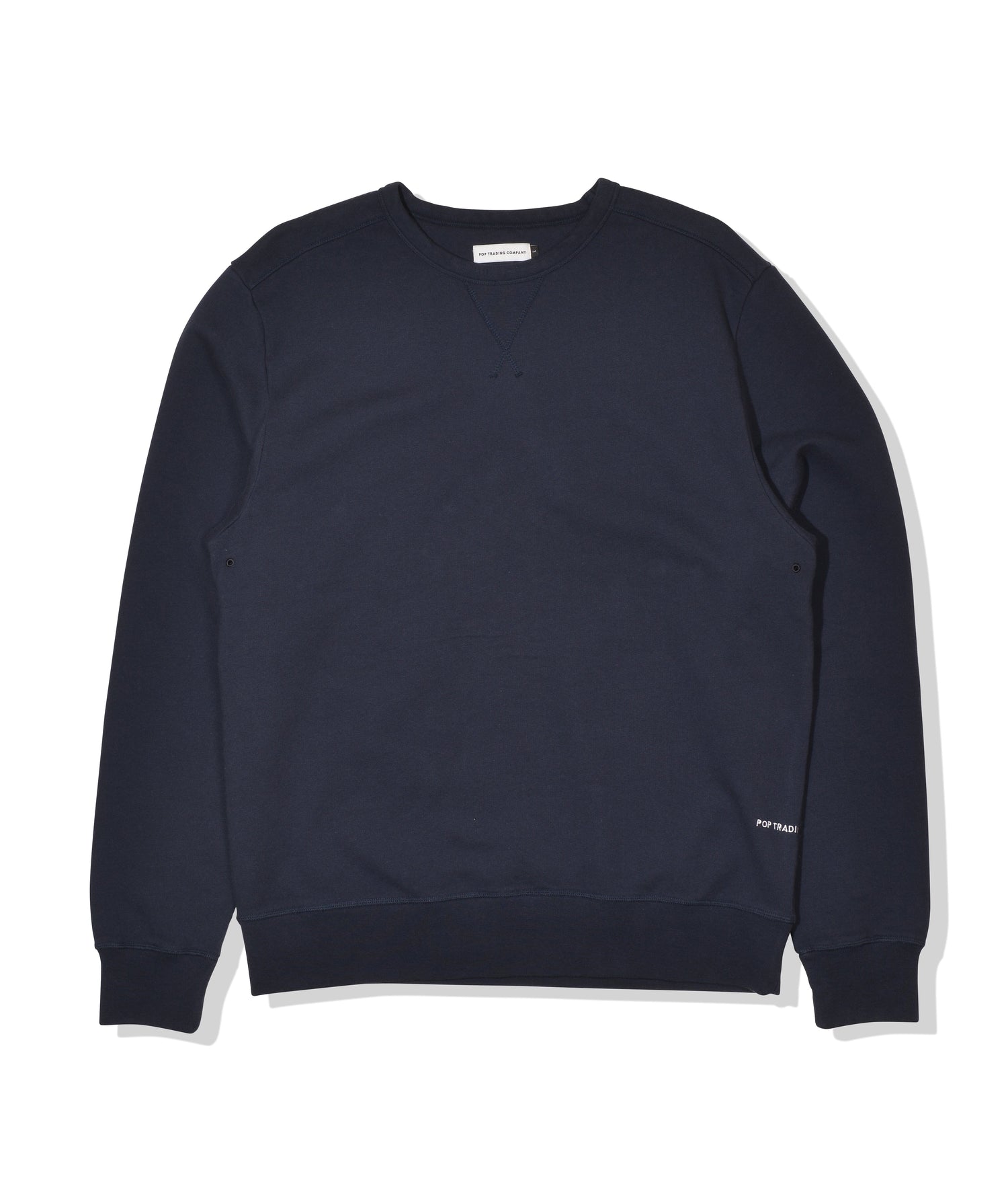 Pop Logo Crewneck Sweat Navy/White