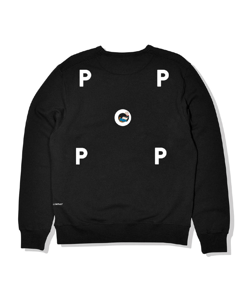 Pop/Eye Crewneck Sweat Black