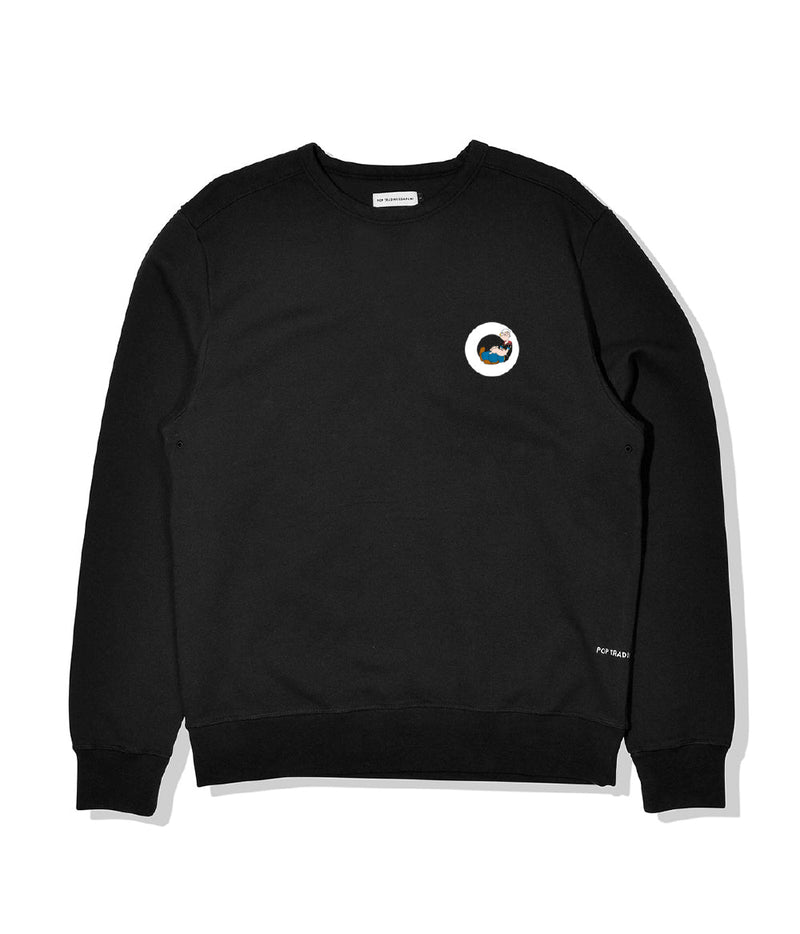 Pop/Eye Crewneck Sweat Black