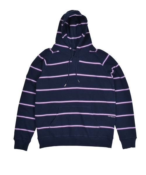 Featured Product Image Of Pop Striped Hooded Sweat Navy/Violet