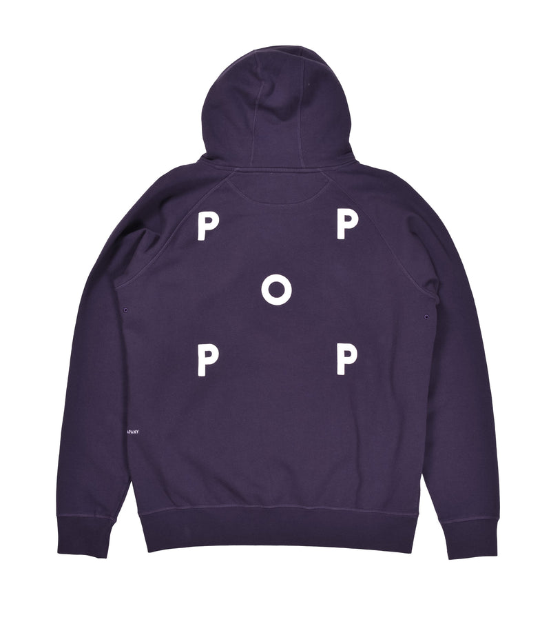 Pop Logo Hooded Sweat Dark Purple