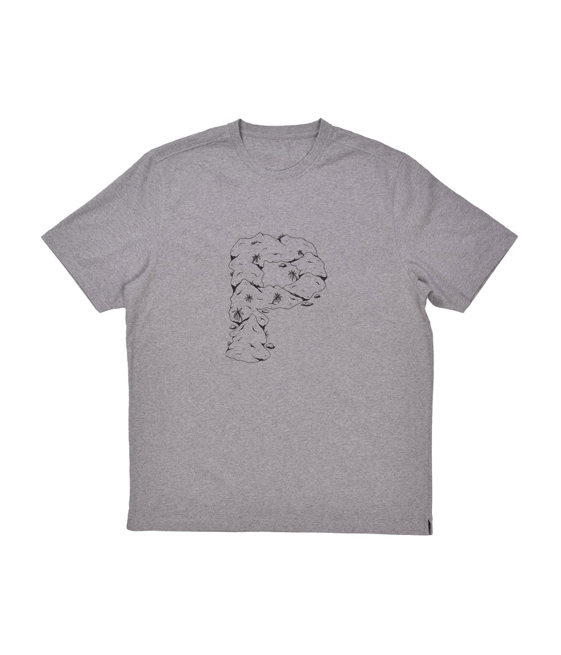 Pop P-Island T-Shirt Heather Grey