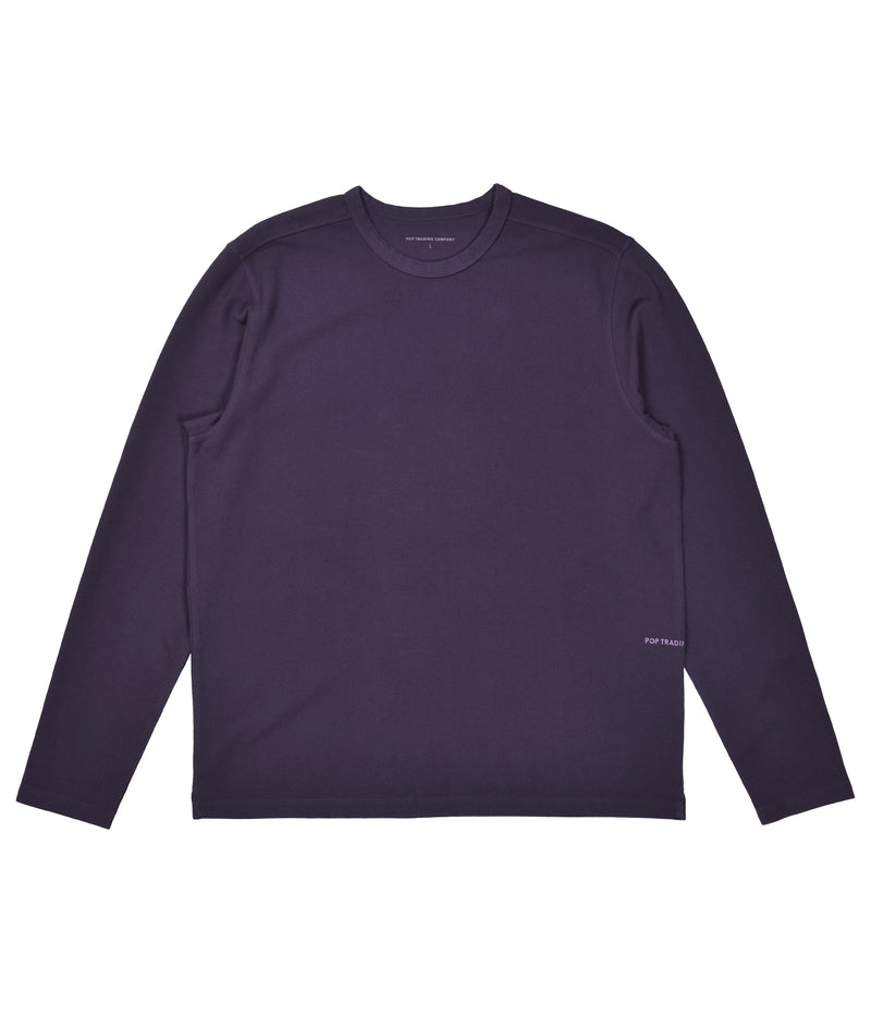 Pop Logo Pique Longsleeve Dark Purple