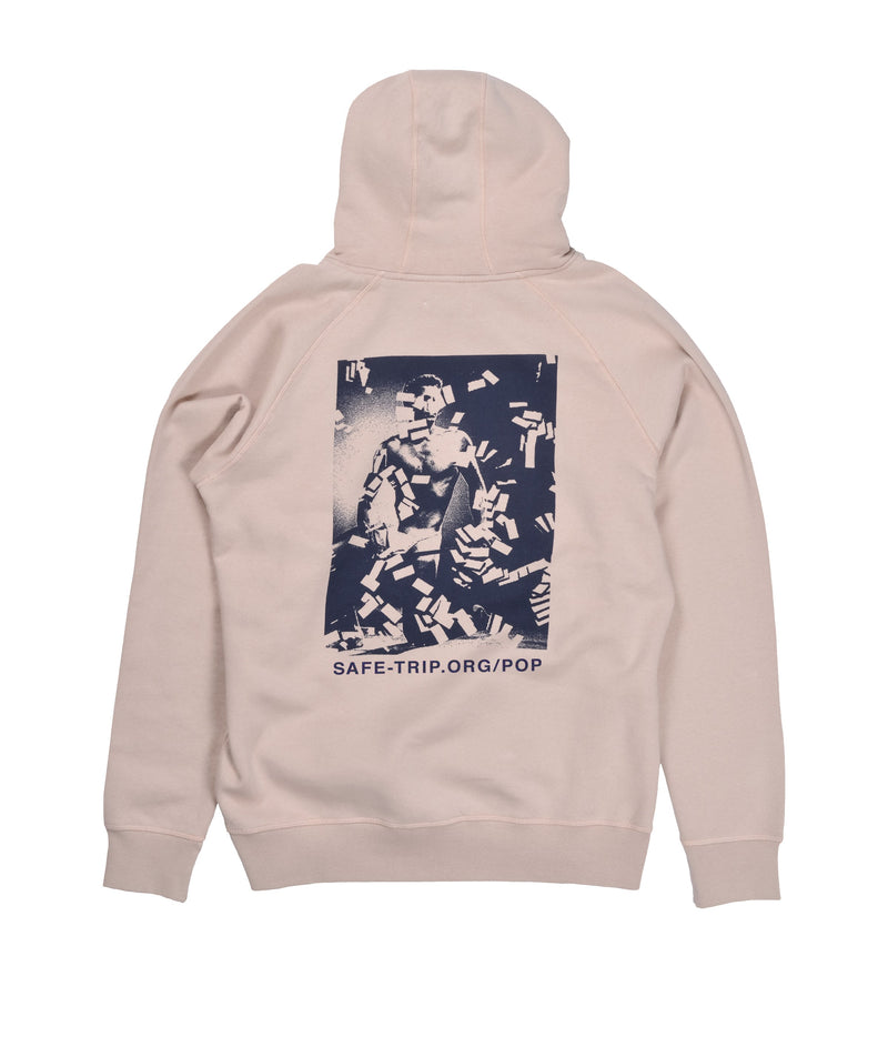 SAFE-TRIP.ORG/POP Hooded Sweat Sand