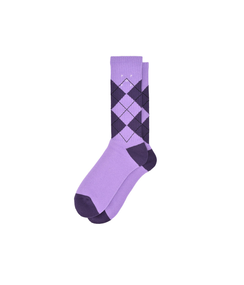 Pop Burly Socks Violet/Dark Purple