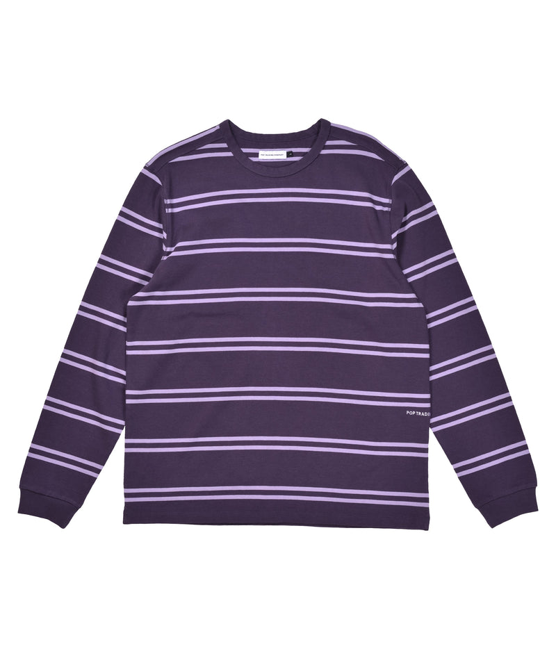 Pop Striped Logo Longsleeve Dark Purple/Violet