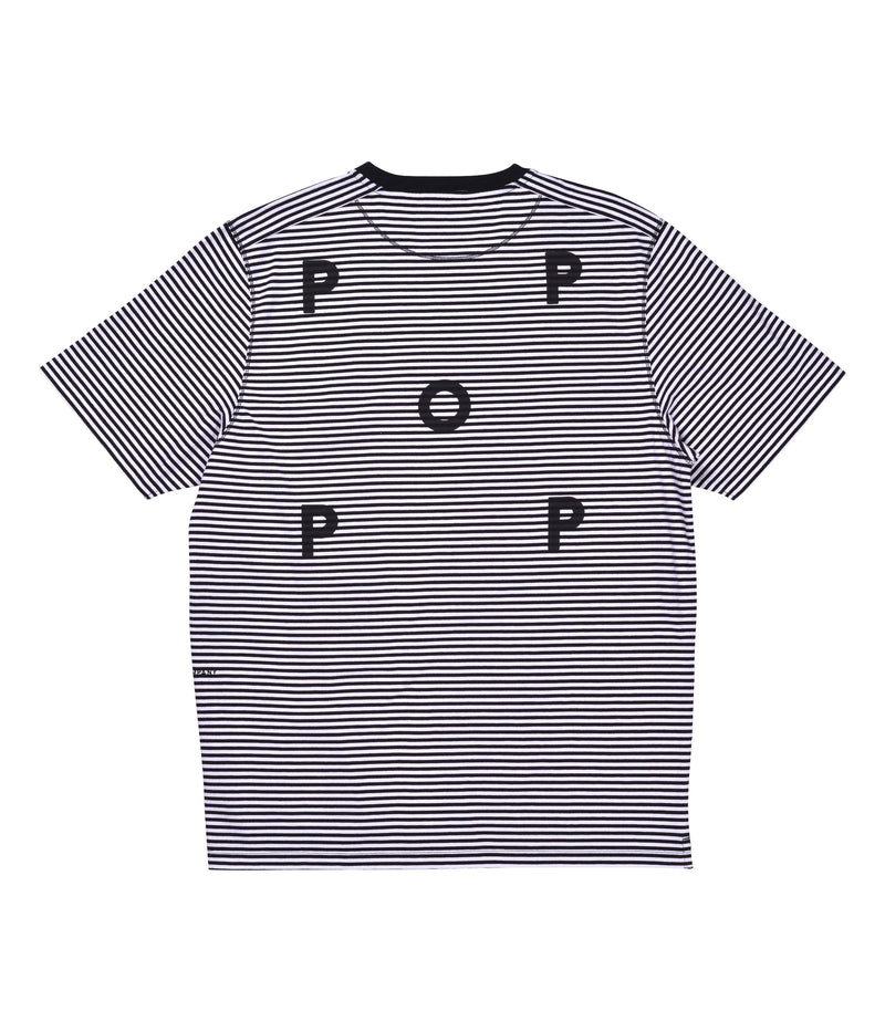 Pop Striped Logo T-Shirt Black/White