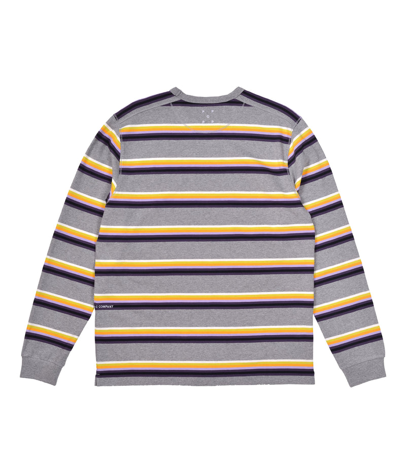 Pop Striped Longsleeve Heather Grey/Multicolour