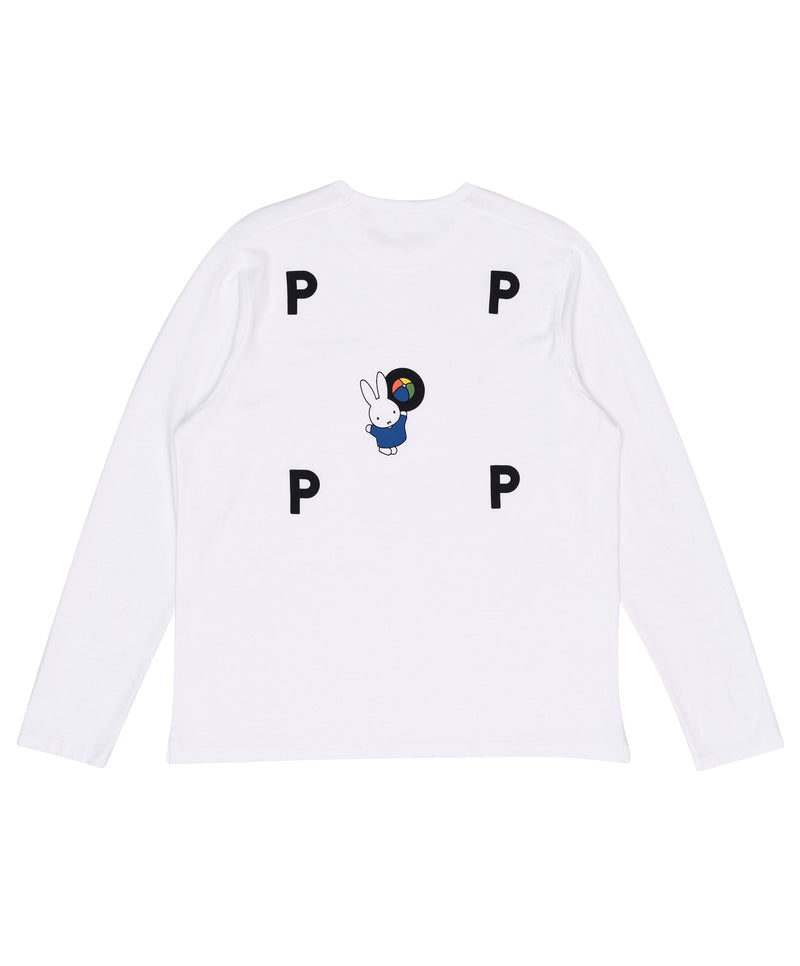 Pop Miffy Ball Logo Longsleeve T-Shirt White
