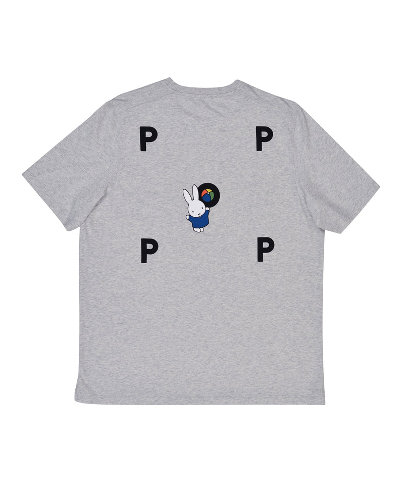 Pop Miffy Ball Logo T-Shirt Ash Grey