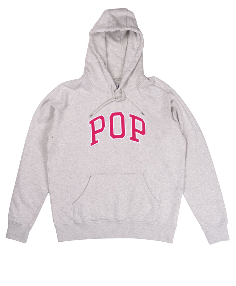 Pop Arch Hooded Sweat Off White Heather