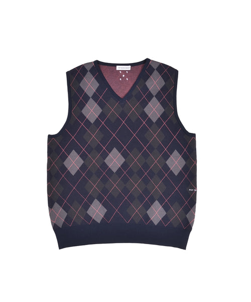 Featured Product Image Of Pop Argyle Knitted Spencer Vest
