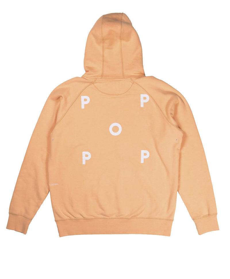 Pop Logo Hooded Sweat Pepper Salmon