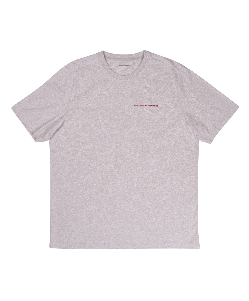 Pop Logo T-Shirt Off White Heather/Pink